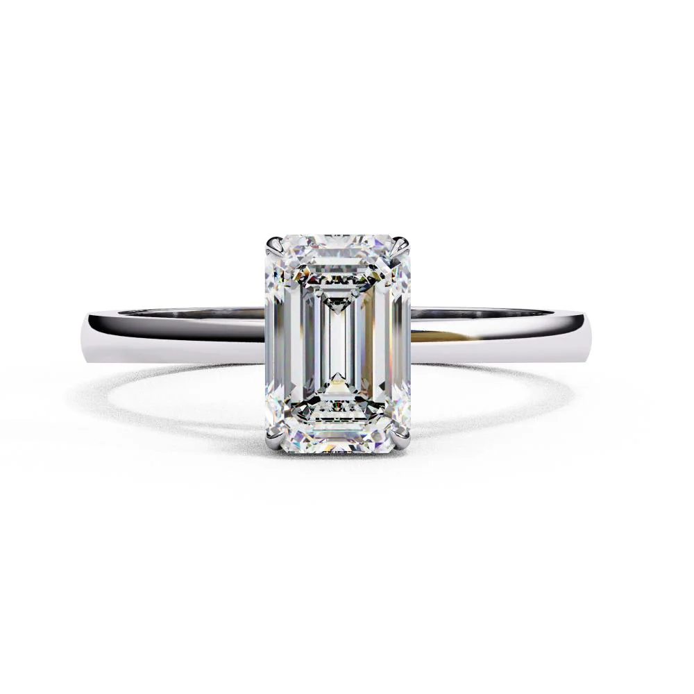 1.8 Carat Emerald Cut Diamond Ring - Image 3