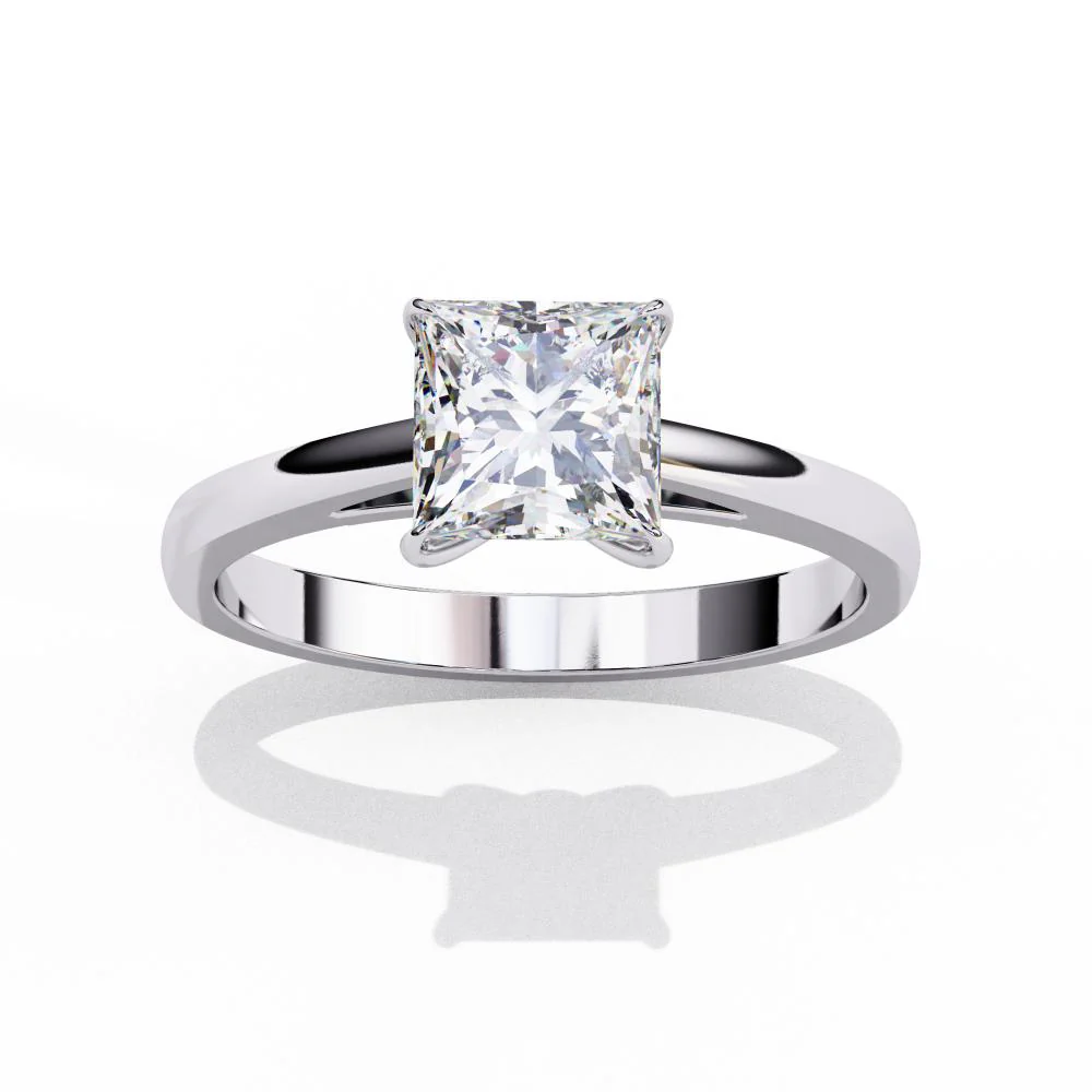 2ct Princess Cut Diamond Ring - Image 8