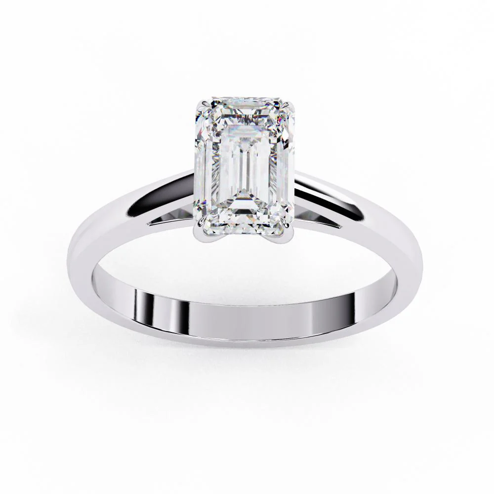 5 Carat Emerald Cut Diamond Ring - Image 8