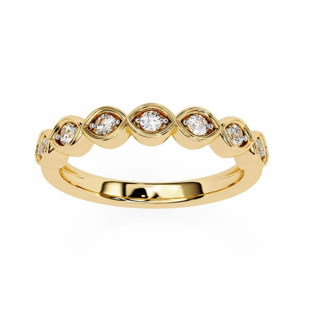 Antique Style Wedding Band - Image 5