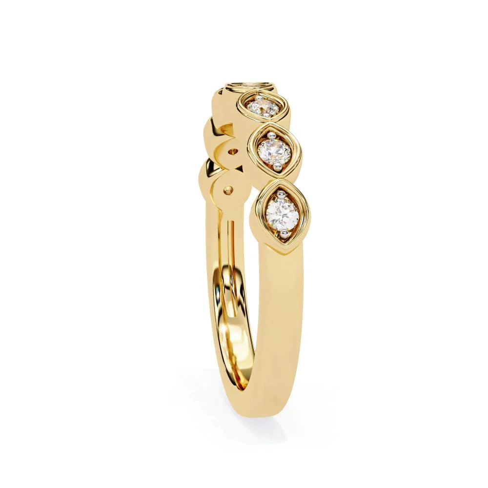 Antique Style Wedding Band - Image 6