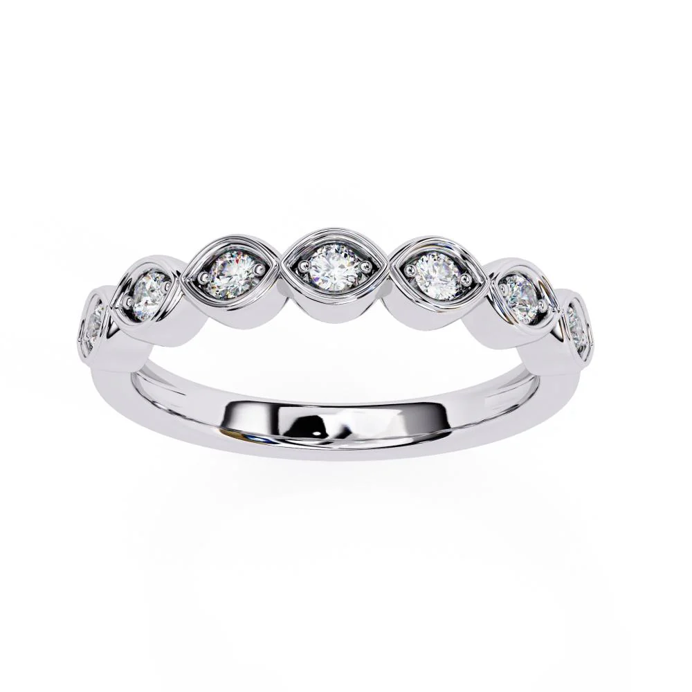 Antique Style Wedding Band - Image 8