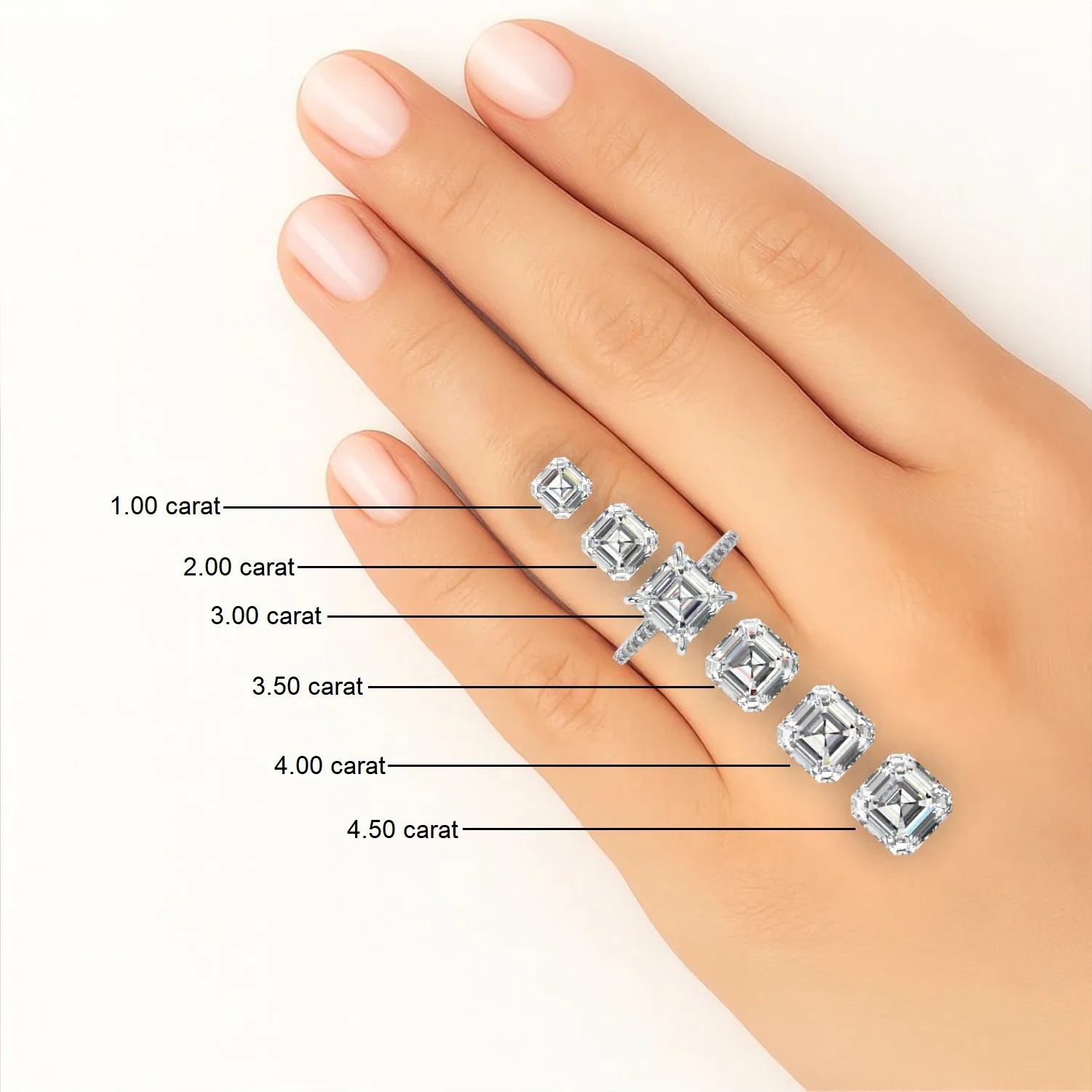 Carre Cut Diamond Ring - Image 10