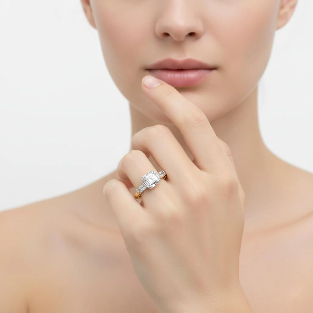 Carre Cut Diamond Ring - Image 4