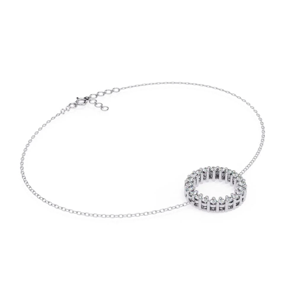 Circle Diamond Bracelet - Image 3
