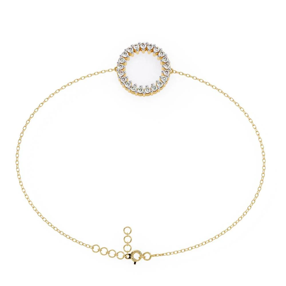 Circle Diamond Bracelet - Image 4