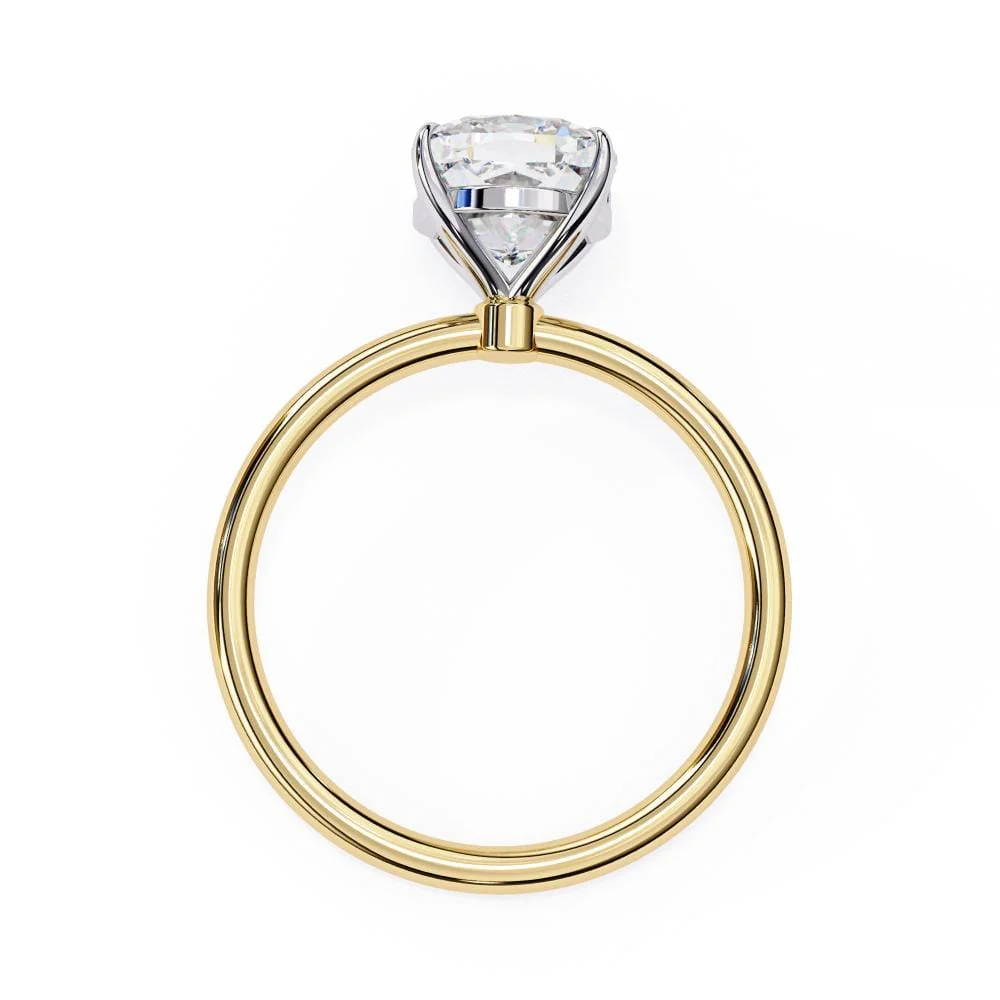 Cushion Solitaire Engagement ring - Image 6