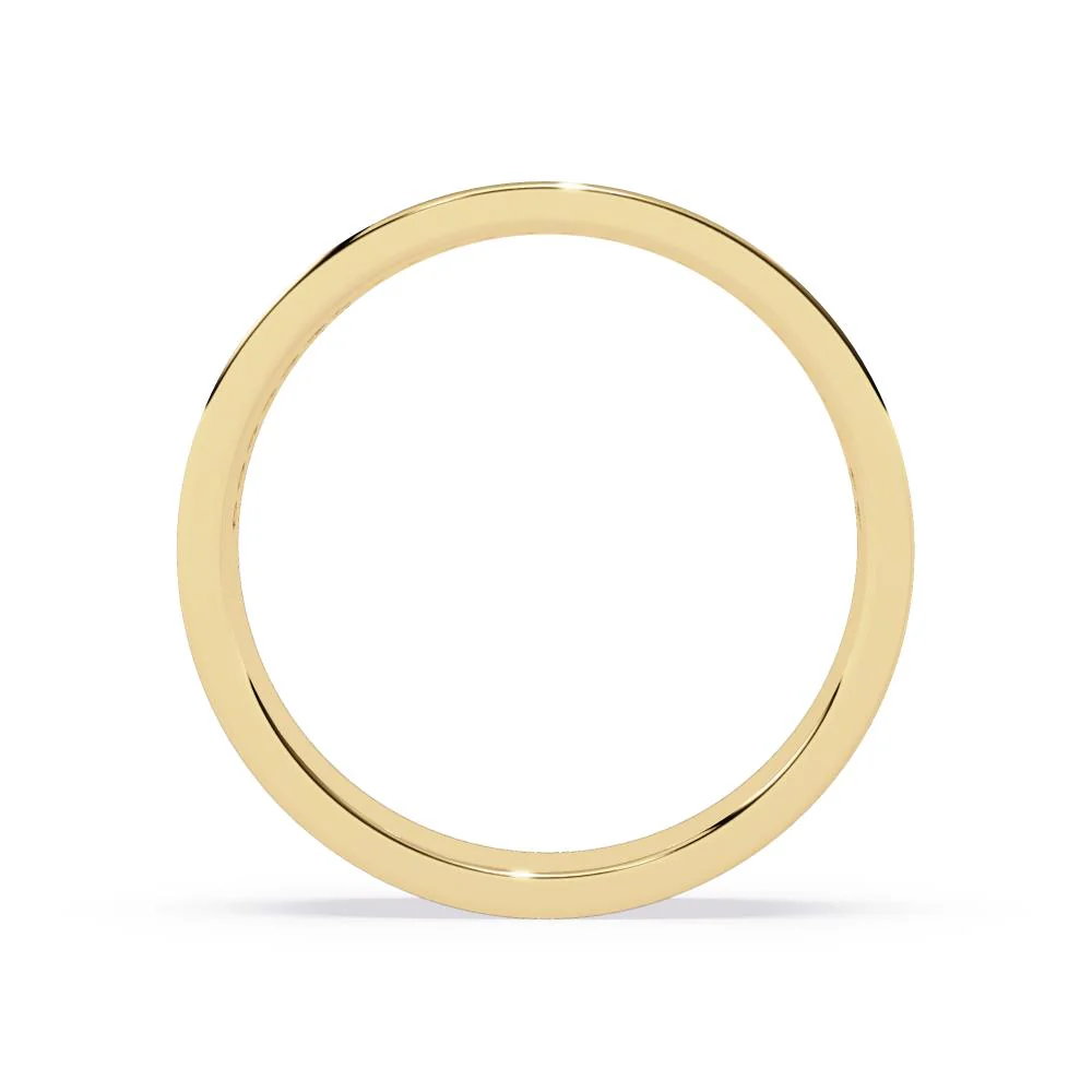 Diamond Grooved Comfort Fit Wedding Band - Image 7