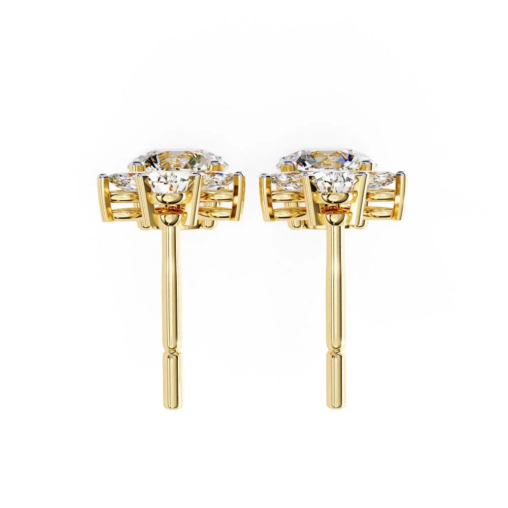 Double Drop Diamond Earrings - Image 8