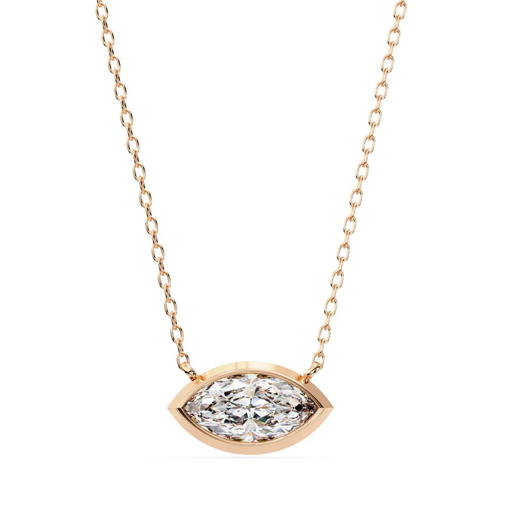 East West Marquise Necklace - Image 2