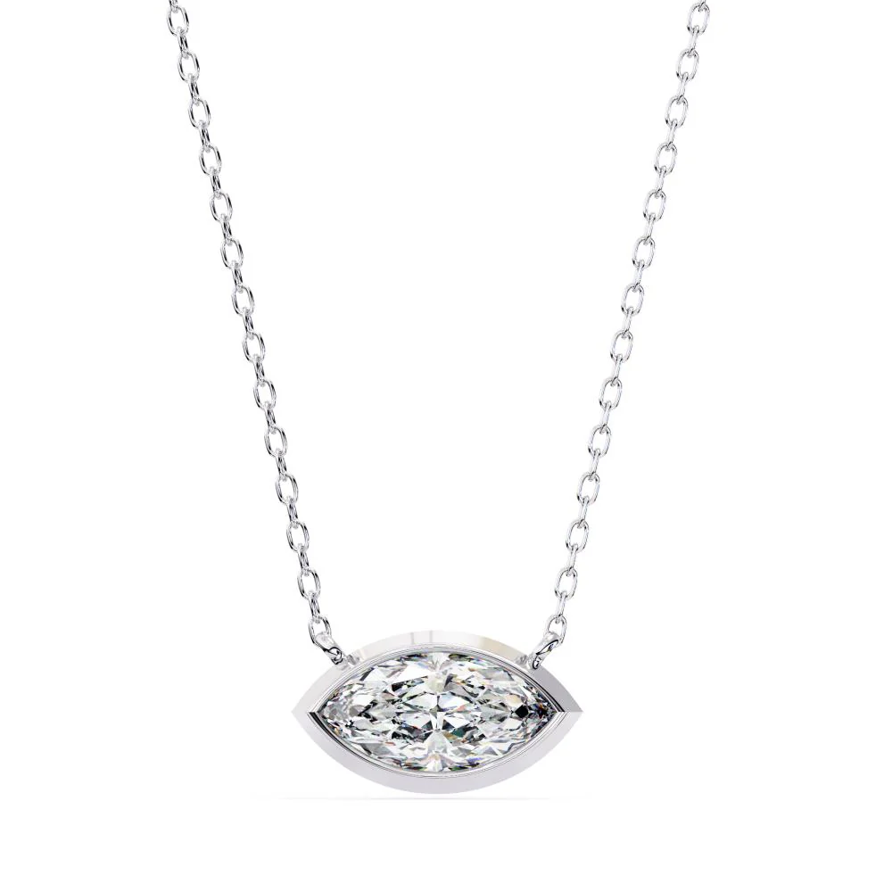 East West Marquise Necklace - Image 3