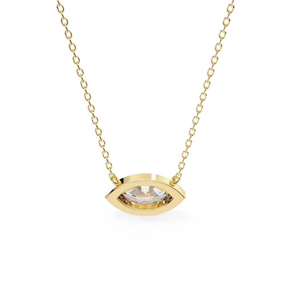 East West Marquise Necklace - Image 8