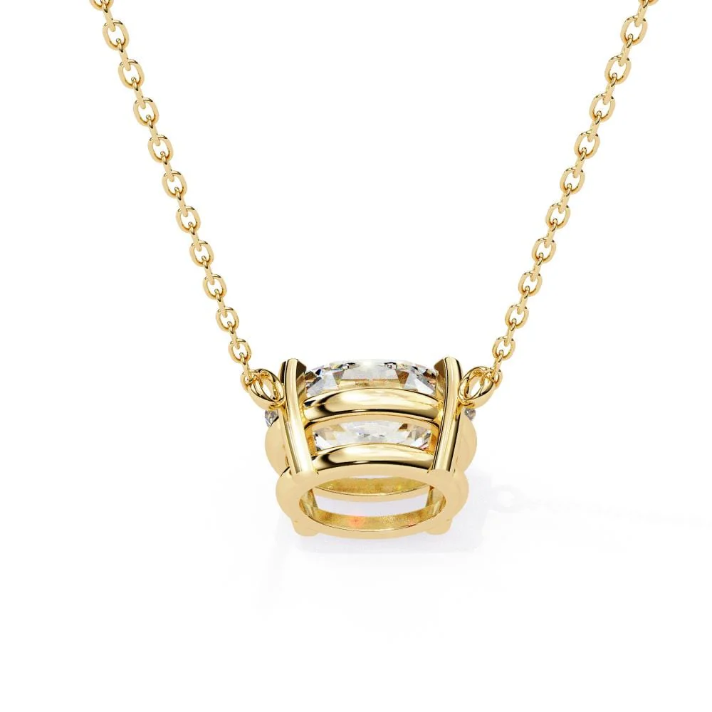 Oval East West Pendant with Chain - Image 7