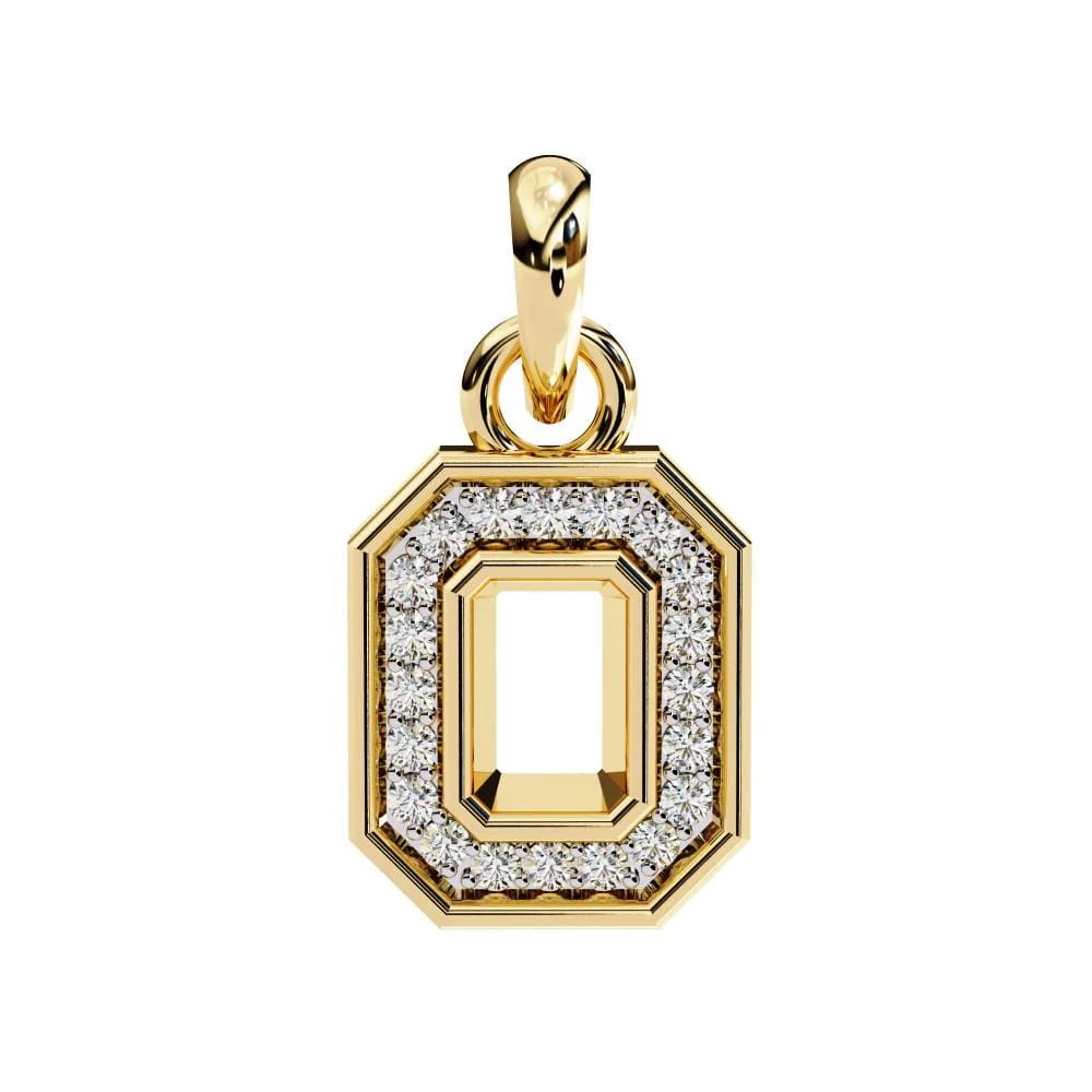 Emerald Shape Unique Design Pendant With Necklace - Image 5