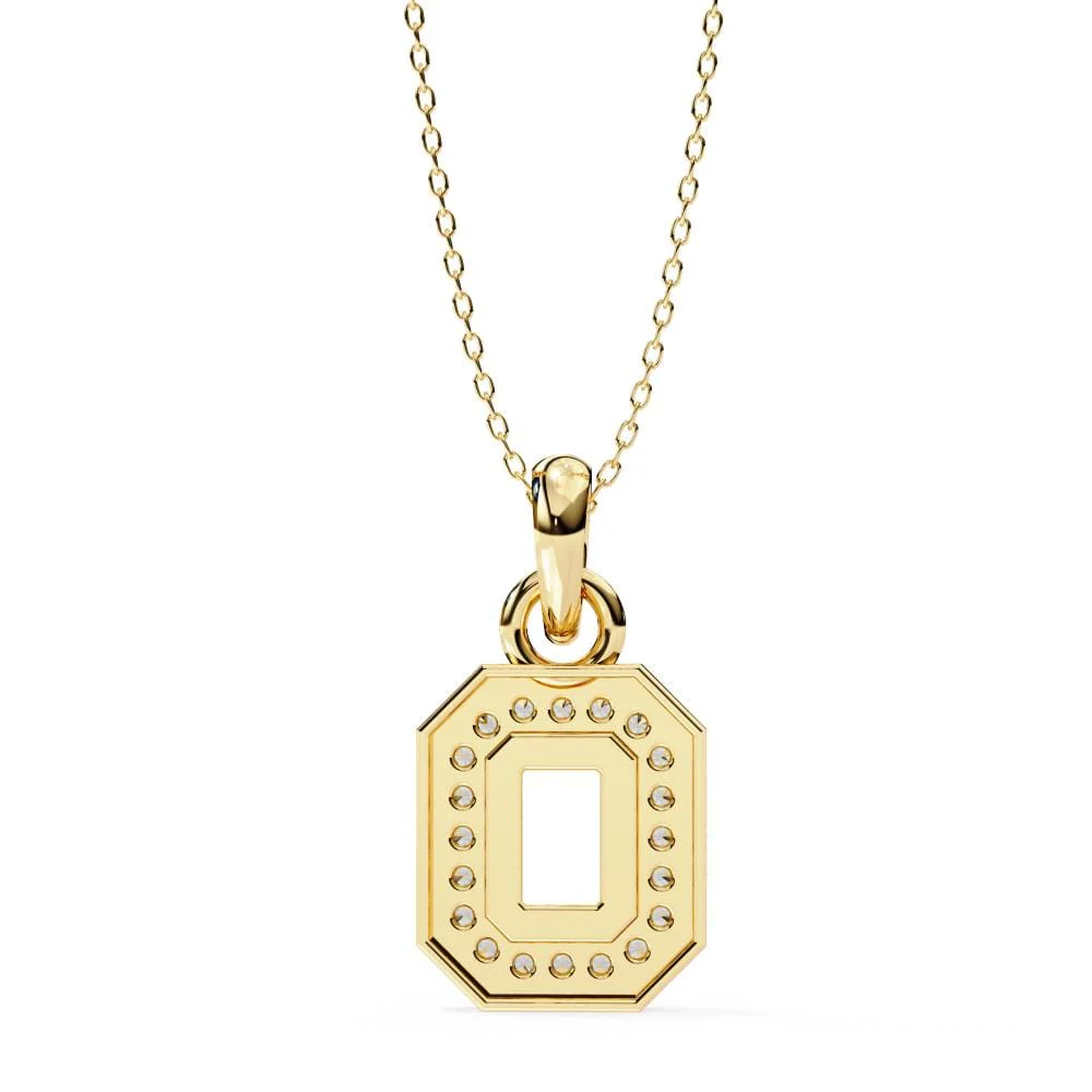 Emerald Shape Unique Design Pendant With Necklace - Image 8