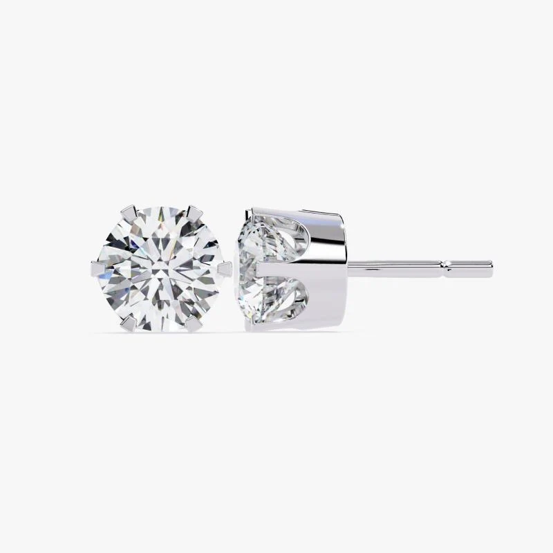 European Cut Diamond Earrings - Image 3