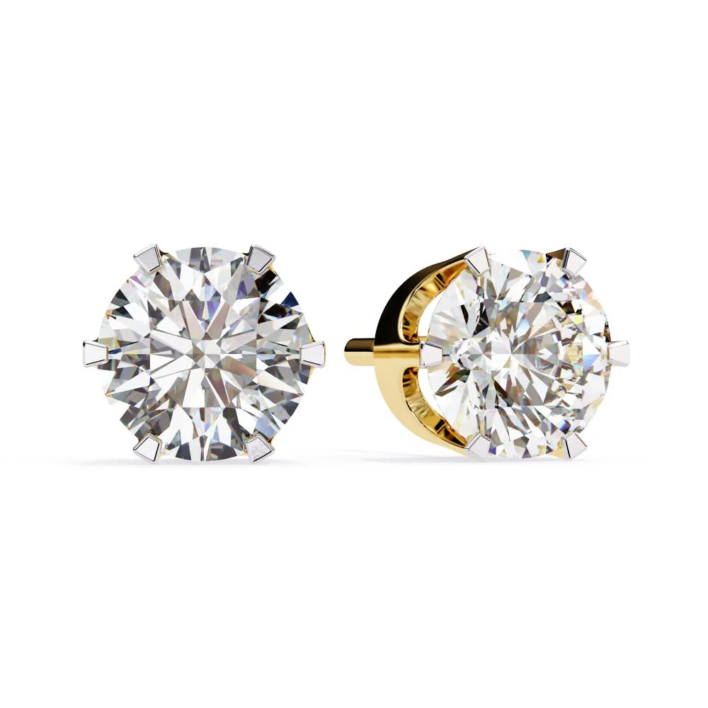 European Cut Diamond Earrings - Image 5