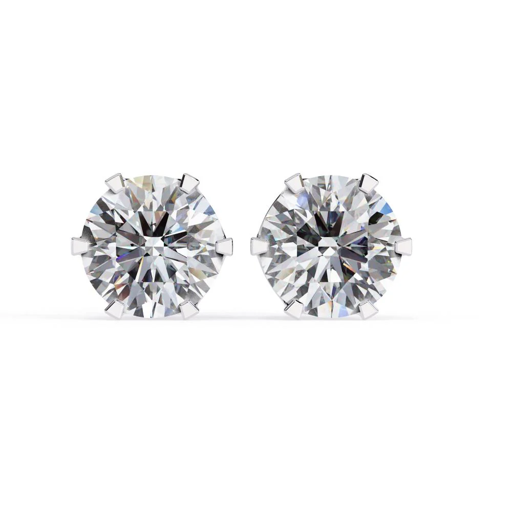 European Cut Diamond Earrings - Image 6