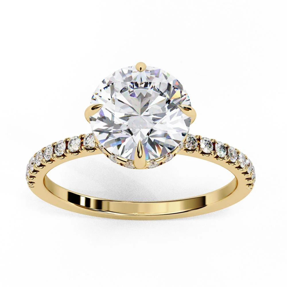 Fire Over Ice Engagement Ring - Image 5