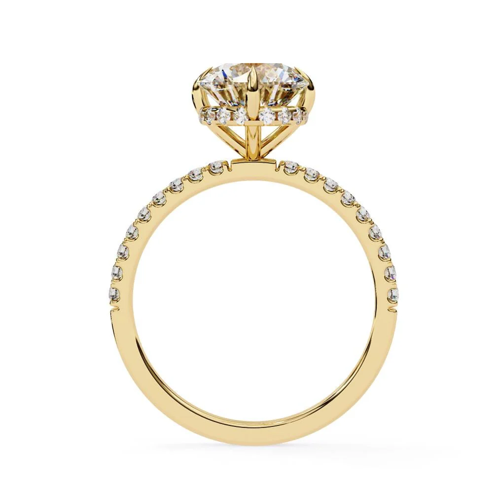 Fire Over Ice Engagement Ring - Image 6