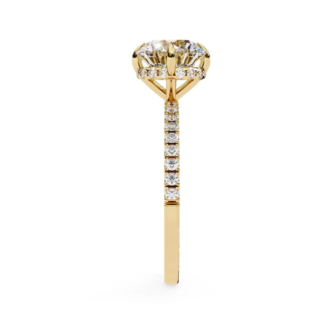 Fire Over Ice Engagement Ring - Image 7