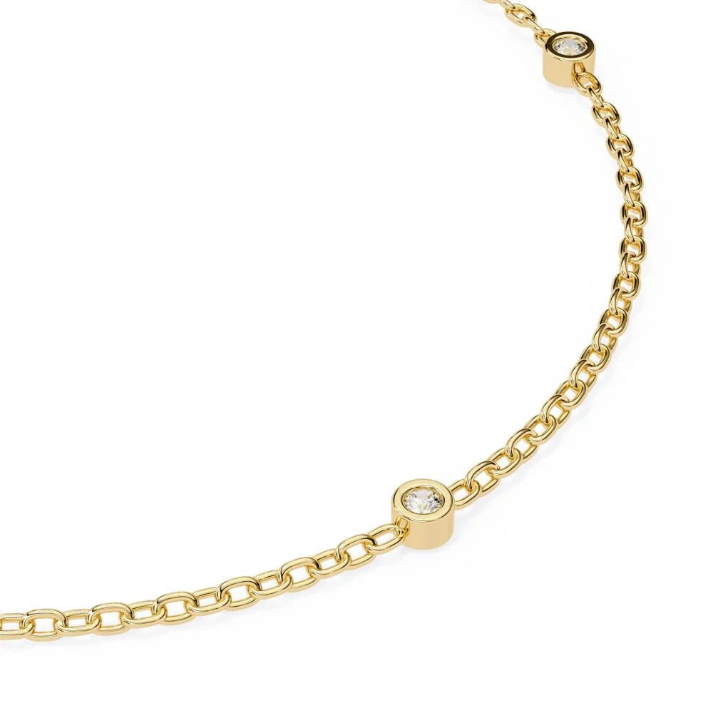 Four Piece Trendy Loose Moissanite Bracelet - Image 6