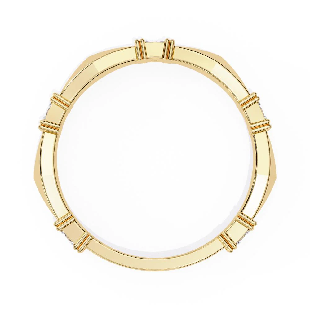 Geometrical Stackable Wedding Band - Image 6
