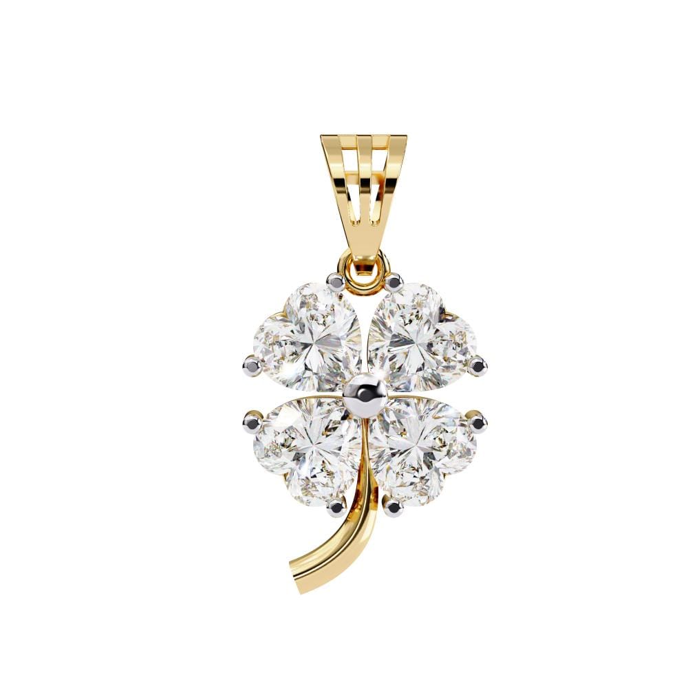 Heart Flower Shape Pendant With Chain - Image 5