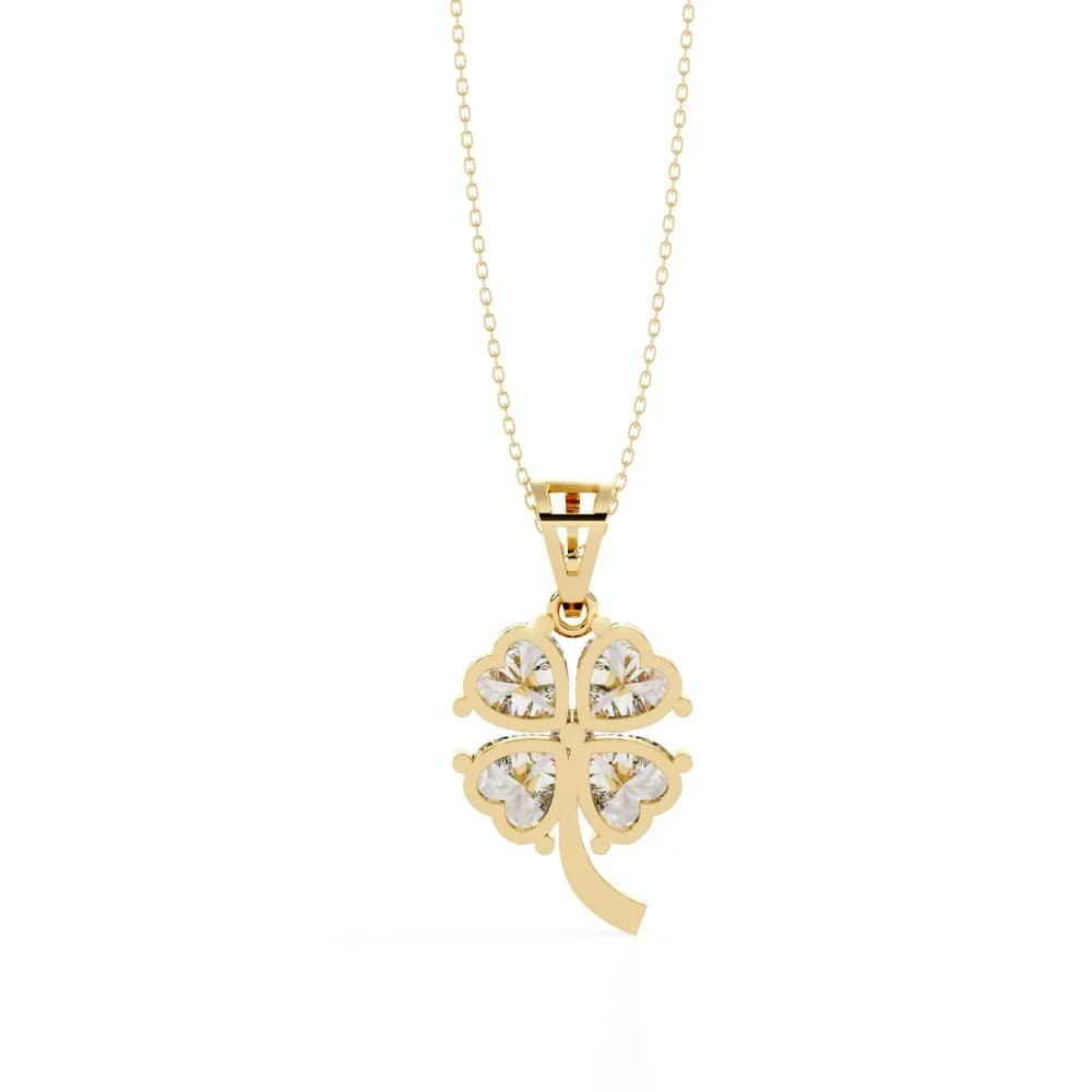 Heart Flower Shape Pendant With Chain - Image 8