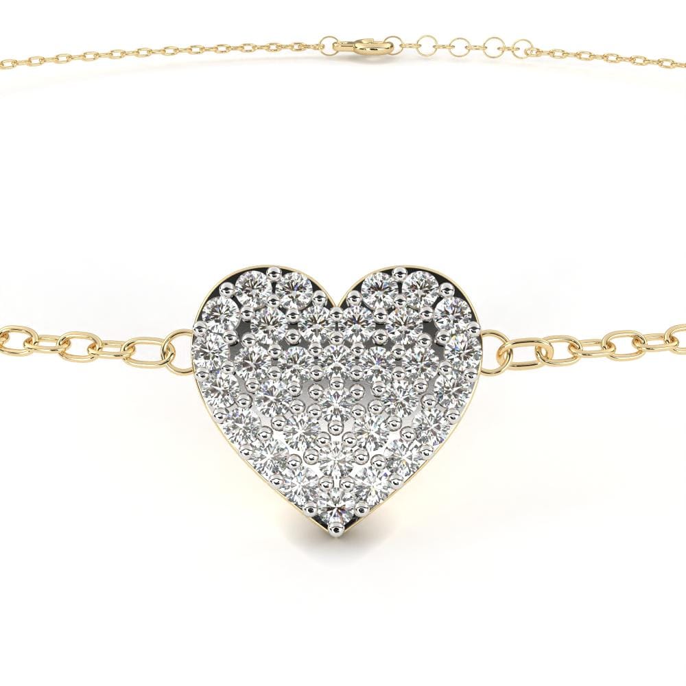 Heart Shape Love Moissanite Bracelet - Image 4