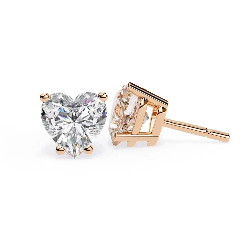 1+1 CT Moissanite Stud earrings in 10k Solid Gold - Image 11