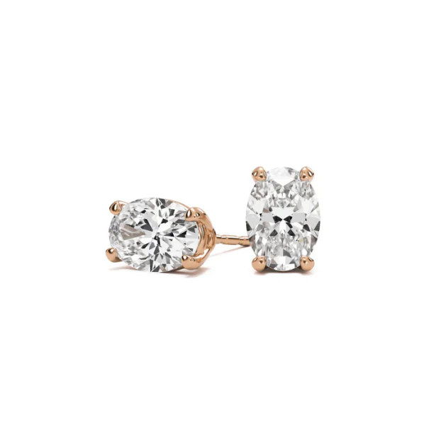 1+1 CT Moissanite Stud earrings in 10k Solid Gold - Image 12