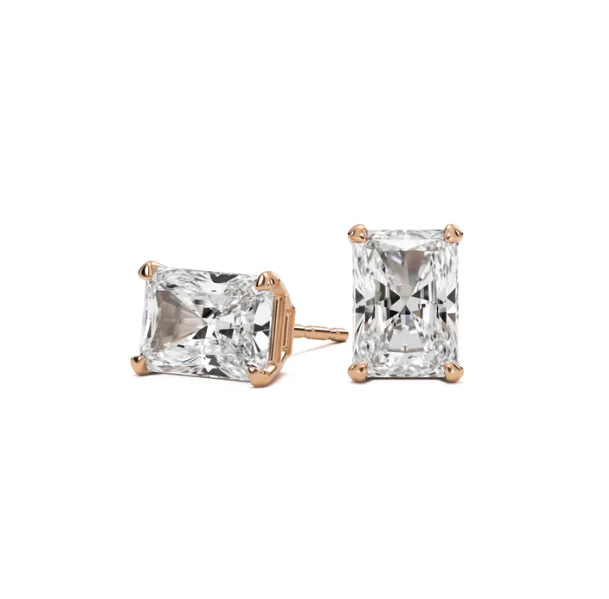 1+1 CT Moissanite Stud earrings in 10k Solid Gold - Image 15