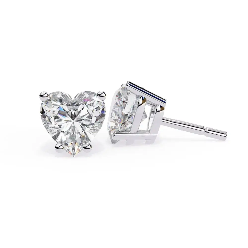 1+1 CT Moissanite Stud earrings in 10k Solid Gold - Image 19