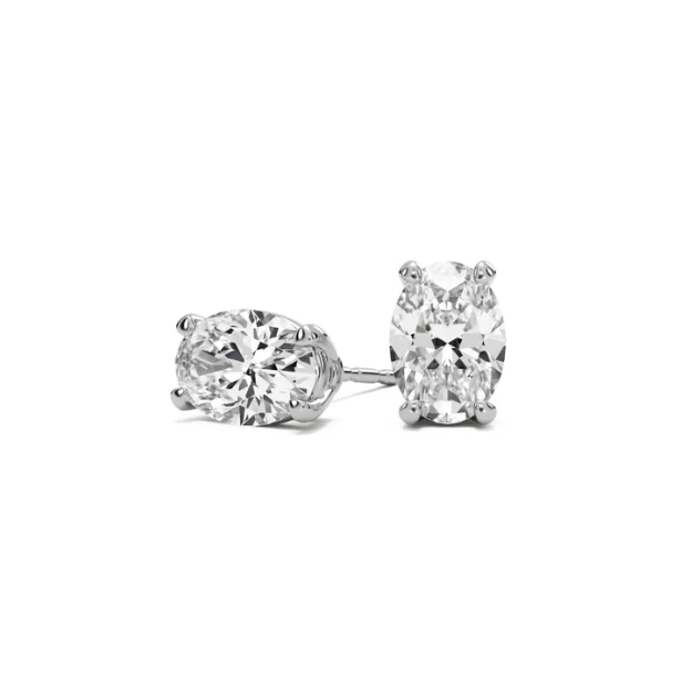1+1 CT Moissanite Stud earrings in 10k Solid Gold - Image 20