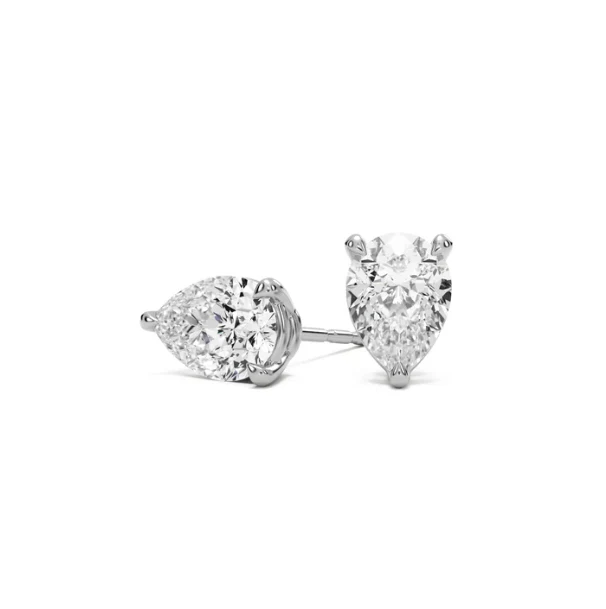 1+1 CT Moissanite Stud earrings in 10k Solid Gold - Image 21
