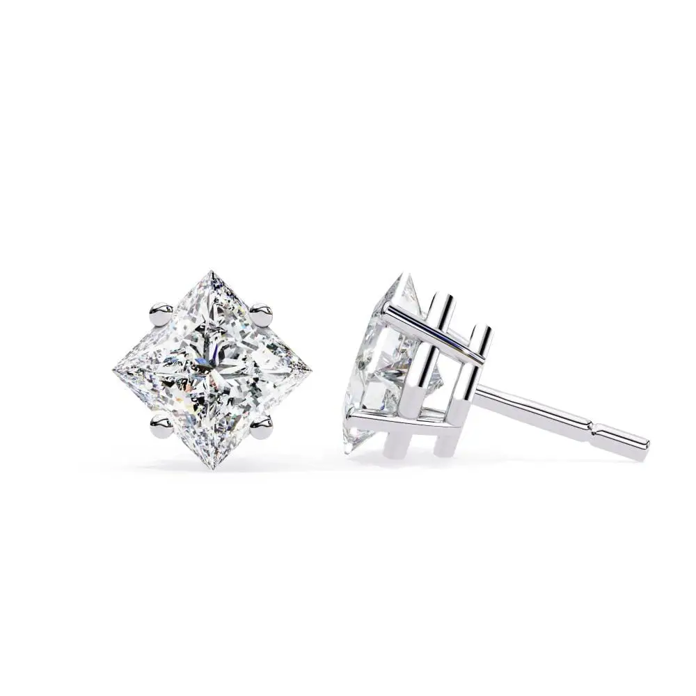 1+1 CT Moissanite Stud earrings in 10k Solid Gold - Image 22