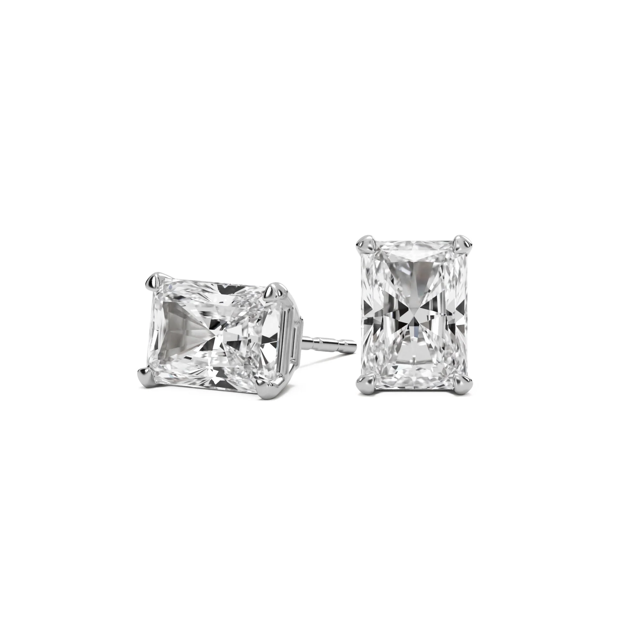 1+1 CT Moissanite Stud earrings in 10k Solid Gold - Image 23