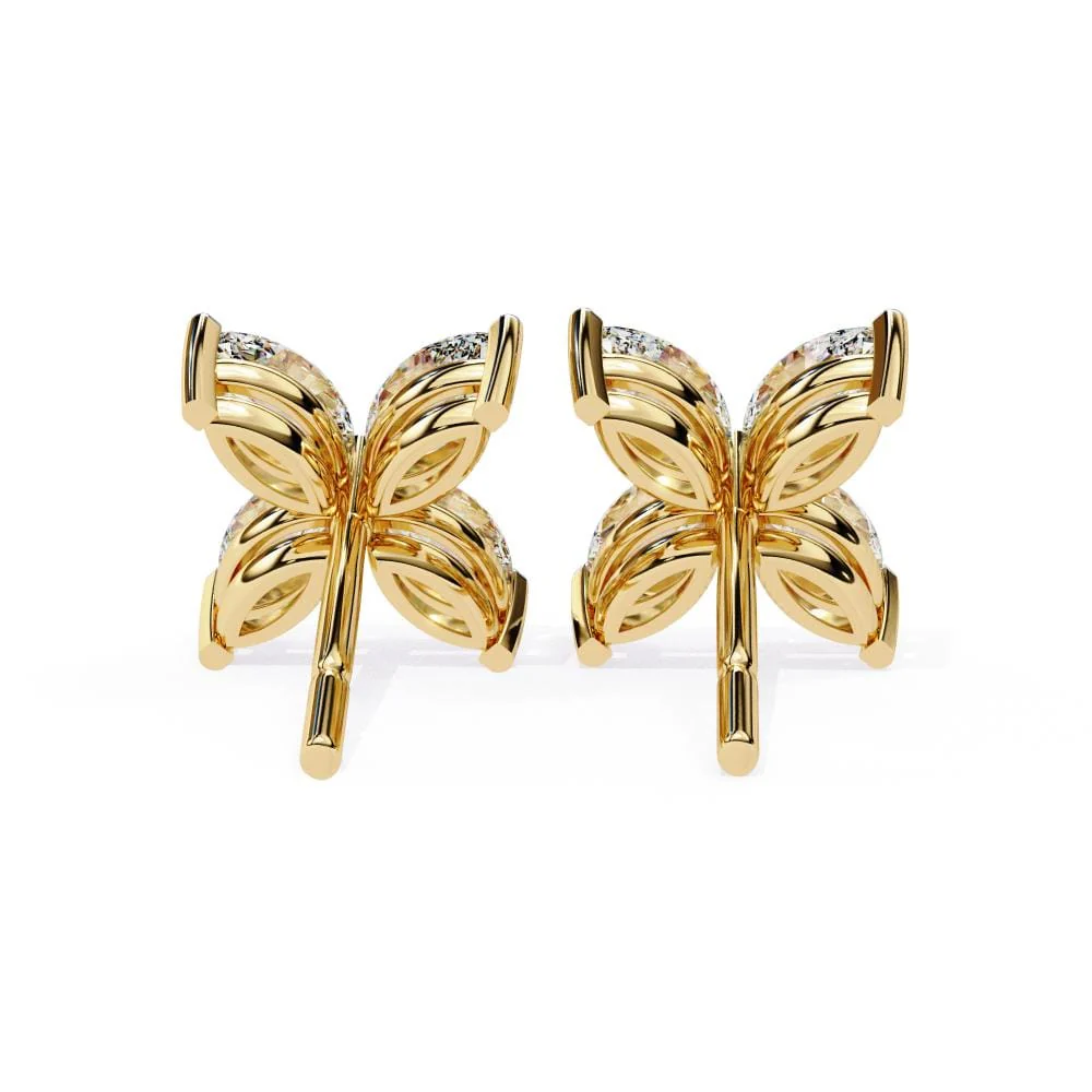 Marquise Four Stone Earrings - Image 7