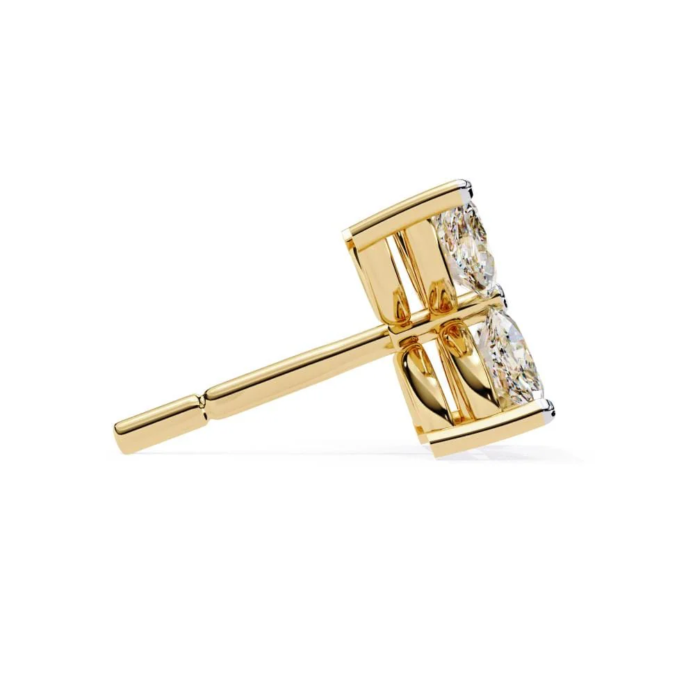 Marquise Four Stone Earrings - Image 8