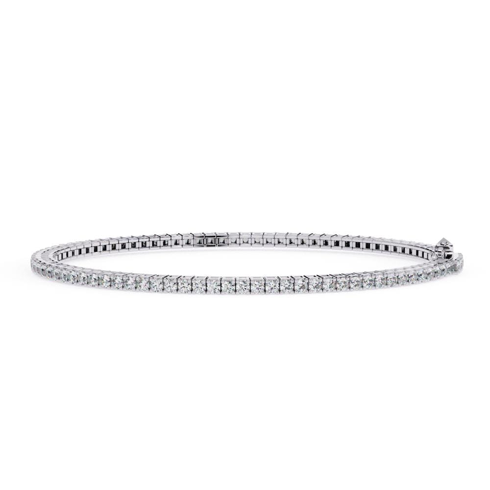 Round Tennis Moissanite Bracelet - Image 3