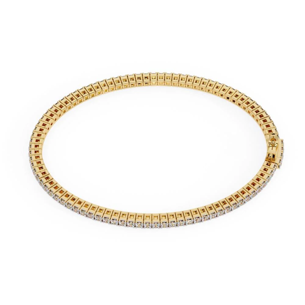 Round Tennis Moissanite Bracelet - Image 4