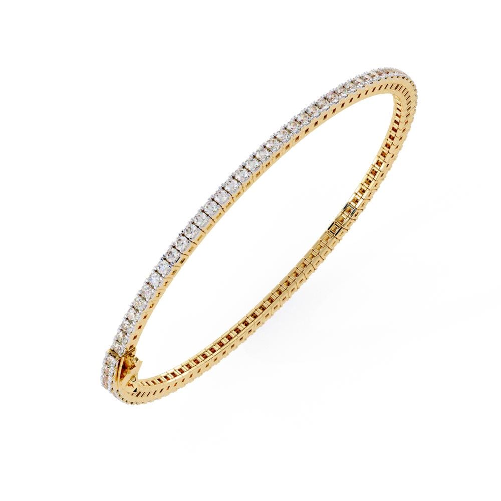 Round Tennis Moissanite Bracelet - Image 5