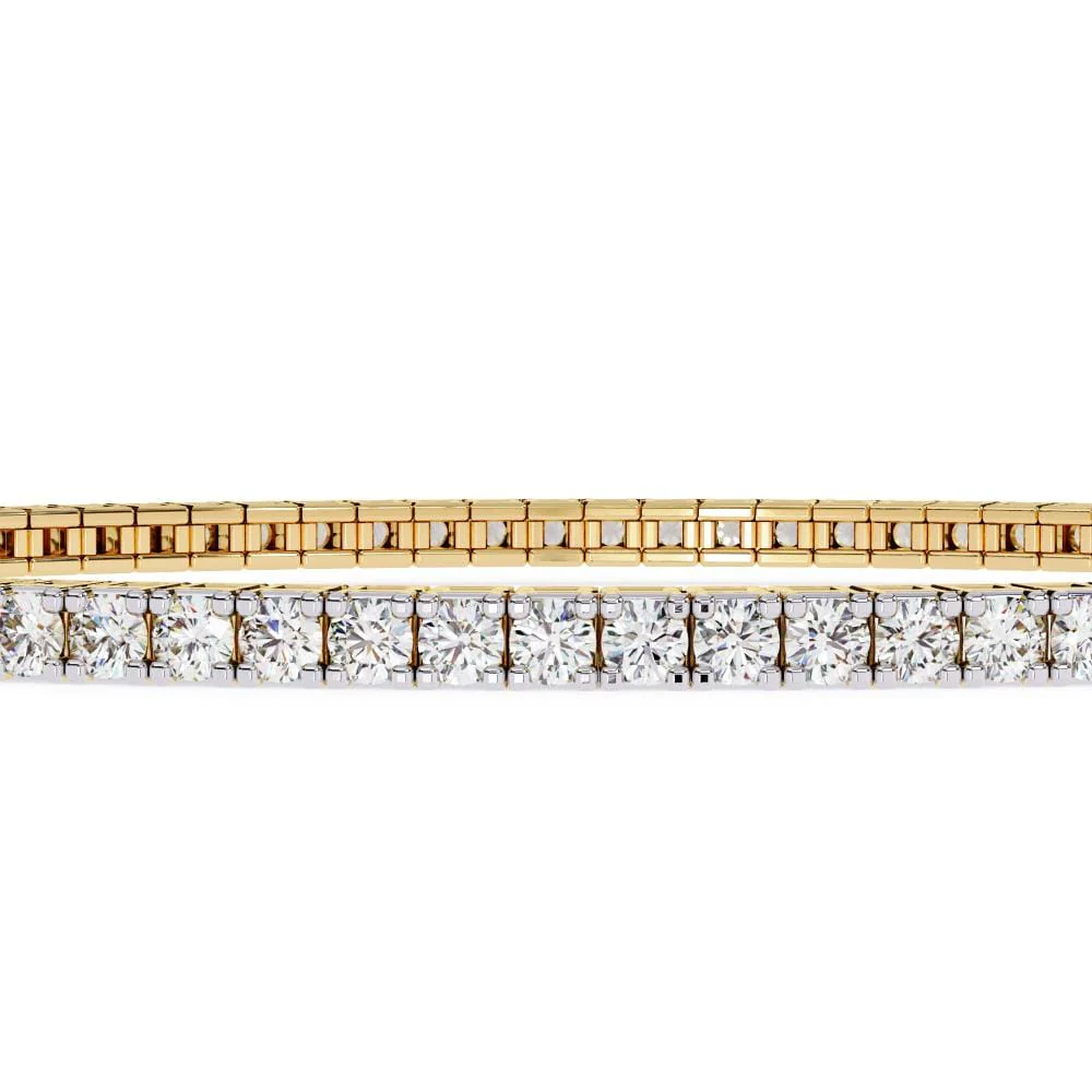 Round Tennis Moissanite Bracelet - Image 6