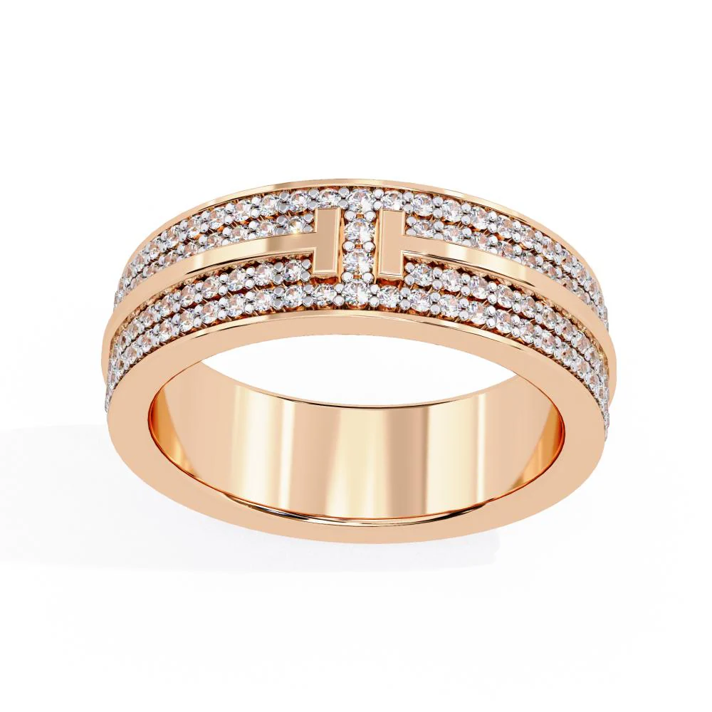 Micro Pave Set 5mm Wedding Band - Image 8