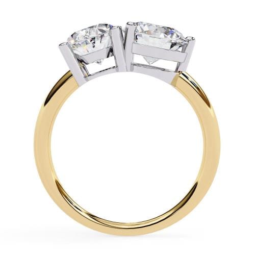 Oval & Round Toi et Moi Engagement Ring - Image 6