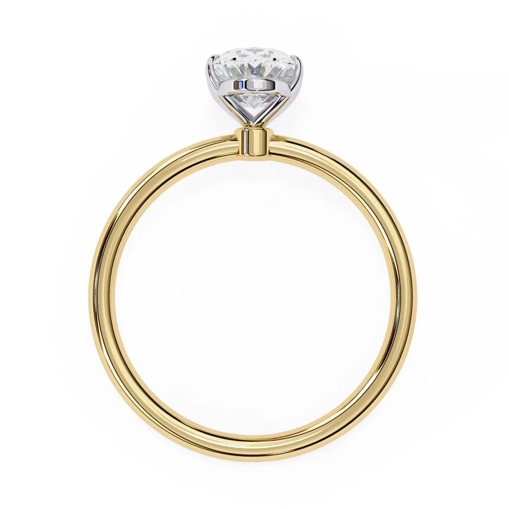 Oval Solitaire Engagement ring - Image 6