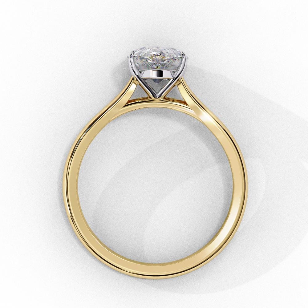 Pear 4 Claw Solitaire Engagement ring - Image 6
