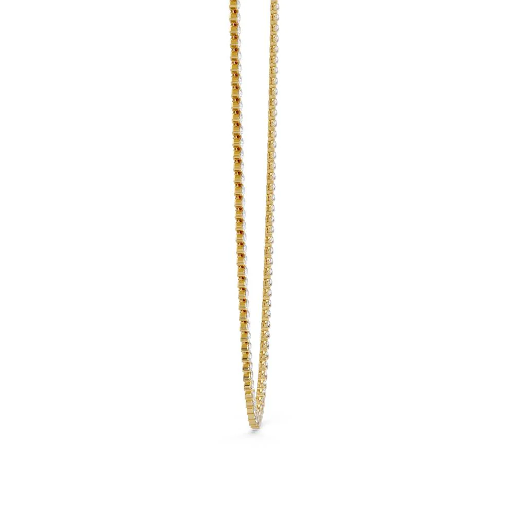 Pear Moissanite Diamond Tennis Necklace - Image 6