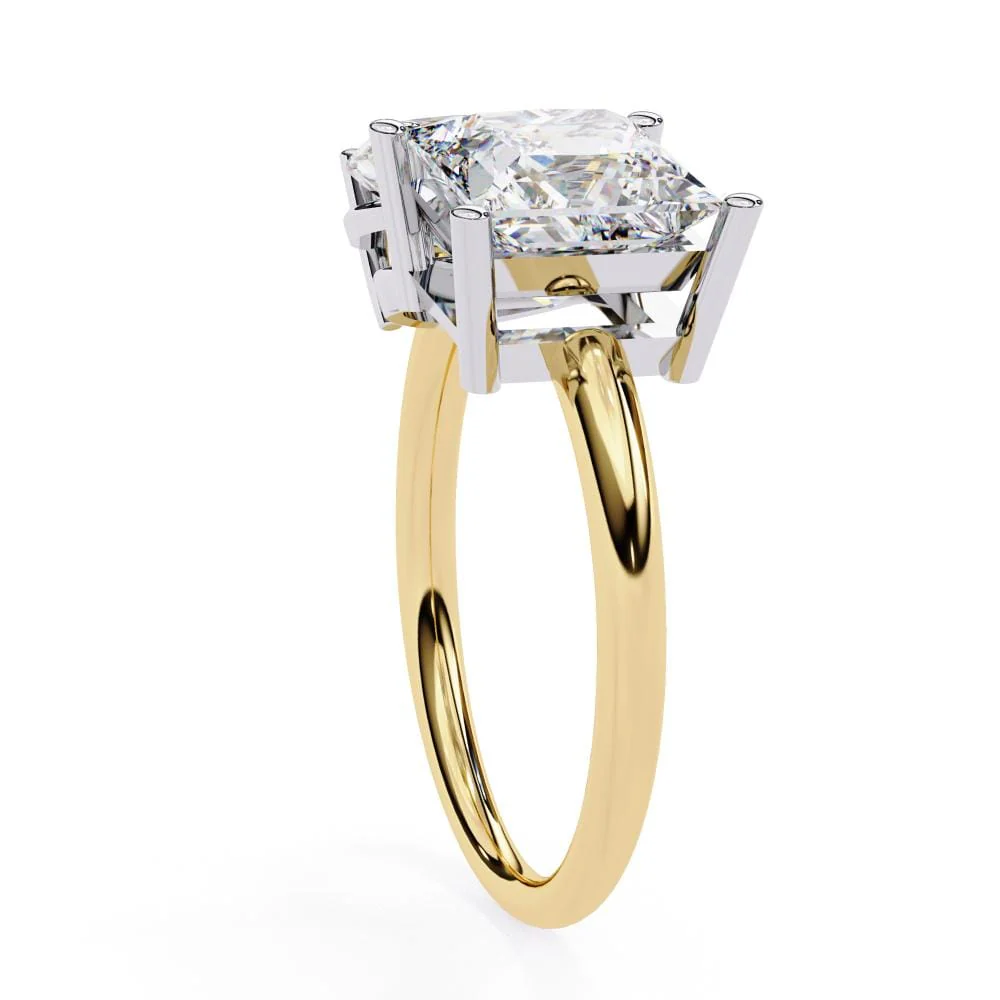 Pear & Princess Toi et Moi Engagement ring - Image 7